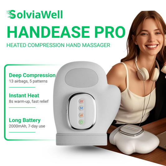 HANDEASE PRO – HEATED COMPRESSION HAND MASSAGER