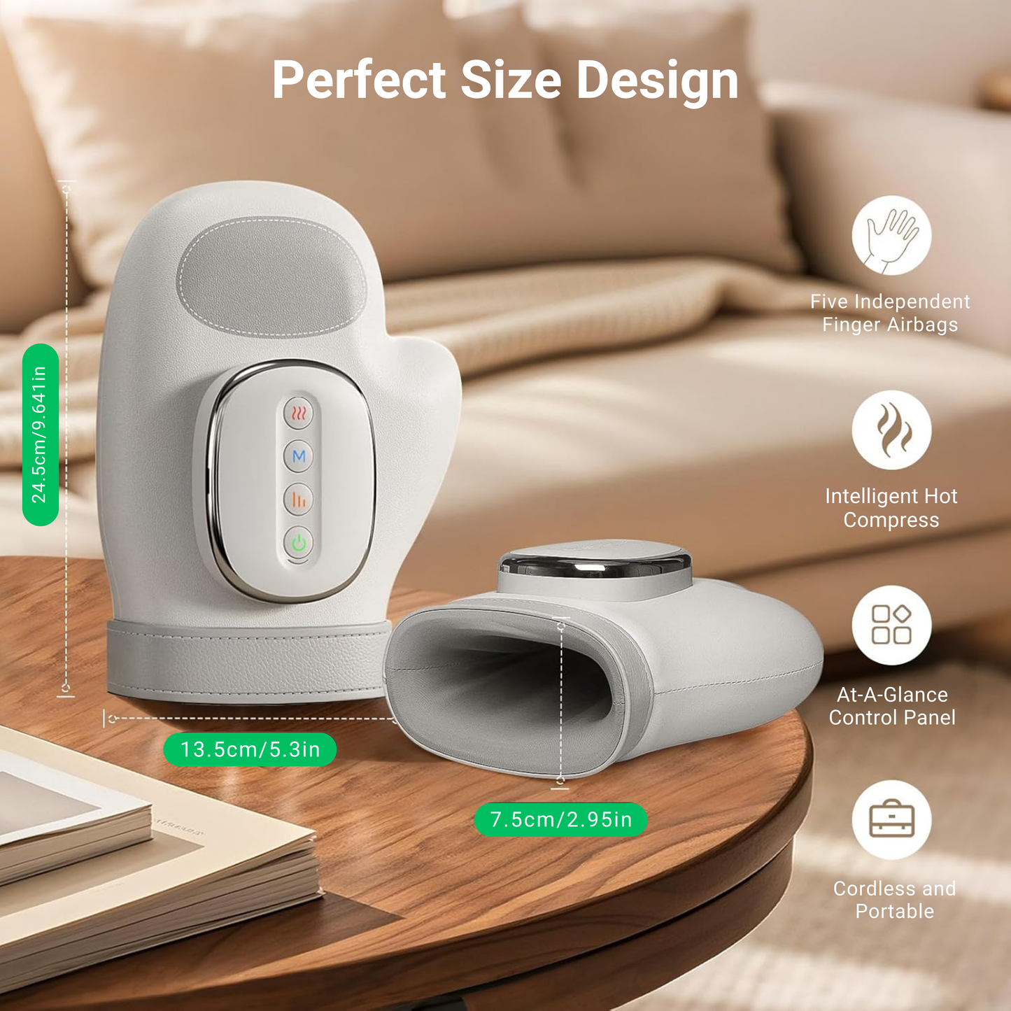 HANDEASE PRO – HEATED COMPRESSION HAND MASSAGER