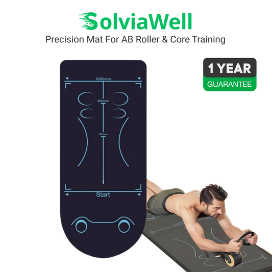 SOLVIAWELL™ CORELINE PRO – PRECISION MAT FOR AB ROLLER & CORE TRAINING