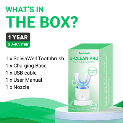 U-CLEAN PRO – SMART U SHAPED SONIC TOOTHBRUSH