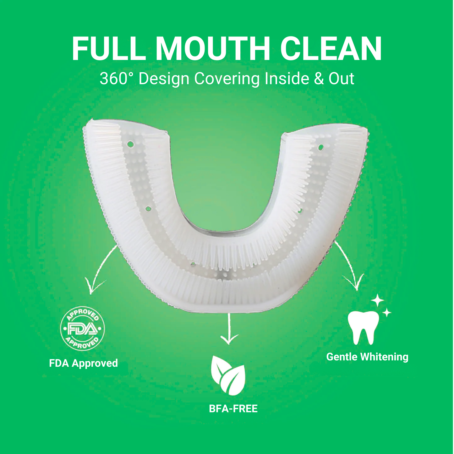 U-CLEAN PRO – SMART U SHAPED SONIC TOOTHBRUSH